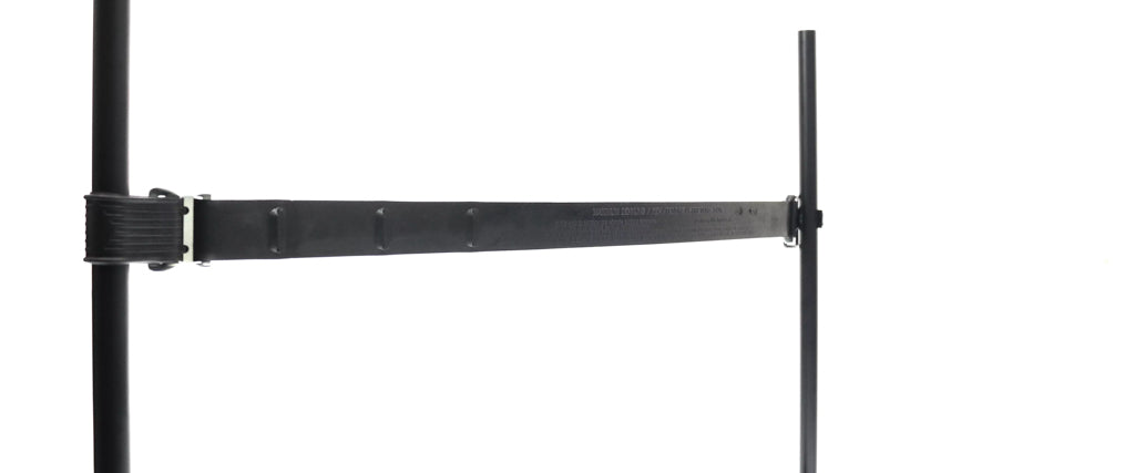 457501: Rubber strap with hook with grip and buckle - Max. overstrain 1100 mm