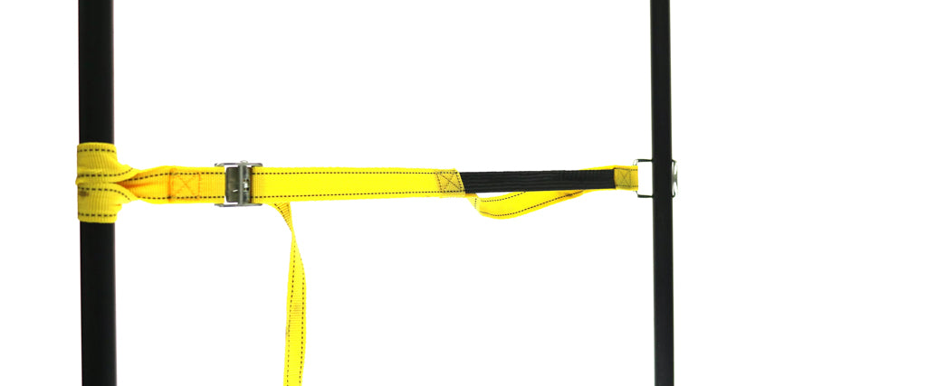 459960: PP strap with elastic piece, buckle and wiresteel hook