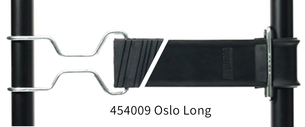 454009: Long rubber strap with scandic-hook and loop