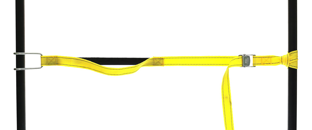 459960: PP strap with elastic piece, buckle and wiresteel hook full