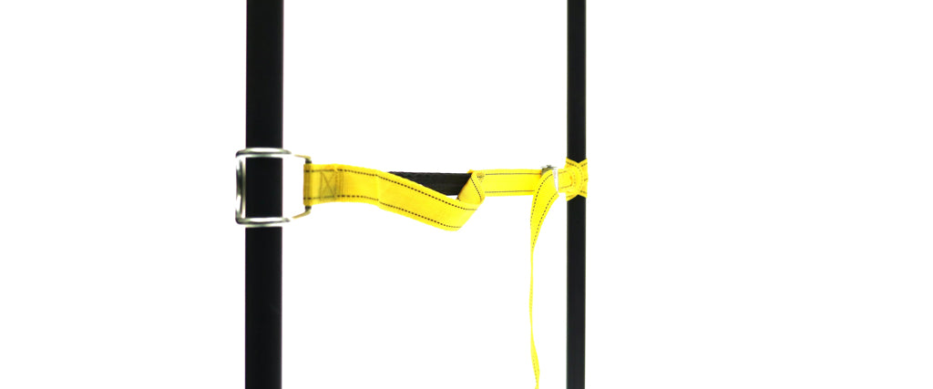 Bibia Logistics PP strap with elastic piece, buckle and wiresteel hook - Side