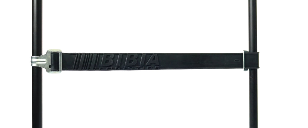 Rubber strap with plate hook and plate buckle Max. overstrain 700 mm