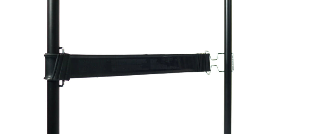 Rubber strap with Scandic hook - black